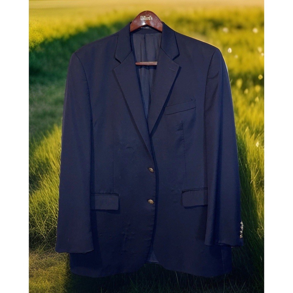Chaps Ralph‎ Lauren Blazer Men 44L Black Business Wedding Resort
